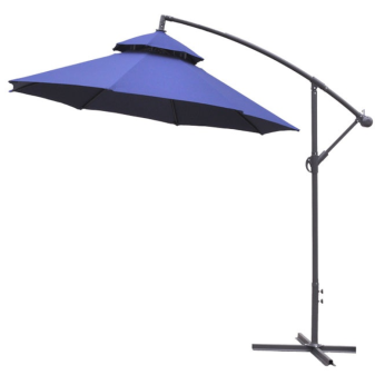 Aga Záhradný slnečník konzolový EXCLUSIV CUBE 250 cm Tmavo modrý