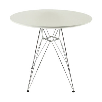 Aga Jedálenský okrúhly stôl 80 cm Biely