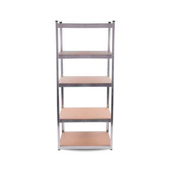 Aga 2x Kovový regál 174x75x30 cm 5 políc
