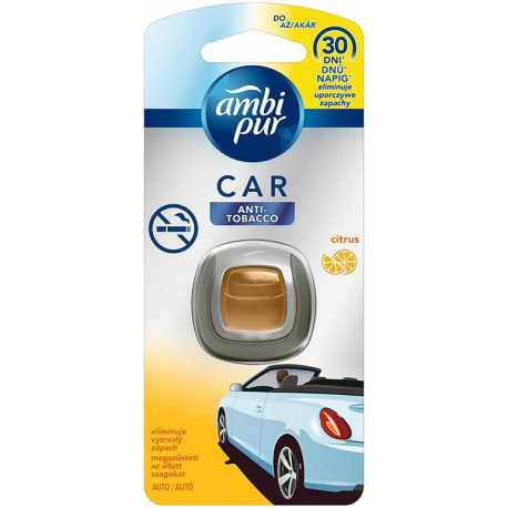 Osviežovač vzduchu Ambi Pur 2ml Car Jaguar Anti Tobacco citrus