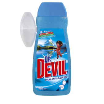 Dr.Devil WC gél s košíčkom 3v1 Polar Aqua 400 ml