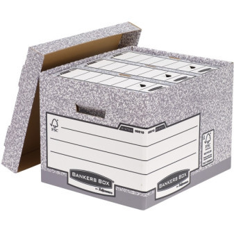 Archivačný kontajner Fellowes Bankers Box FAST Fold, samostatné veko (10ks)