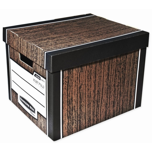 Archivačný kontajner Fellowes Bankers Box Woodgrain hnedá (2ks)