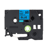 Alternatívna páska Brother TZ-531 / TZe-531, 12mm x 8m, čierna tlač / modrý podklad