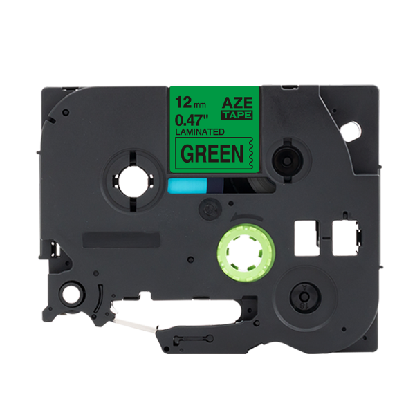 Alternatívna páska Brother TZ-731 / TZe-731, 12mm x 8m, čierna tlač / zelený podklad