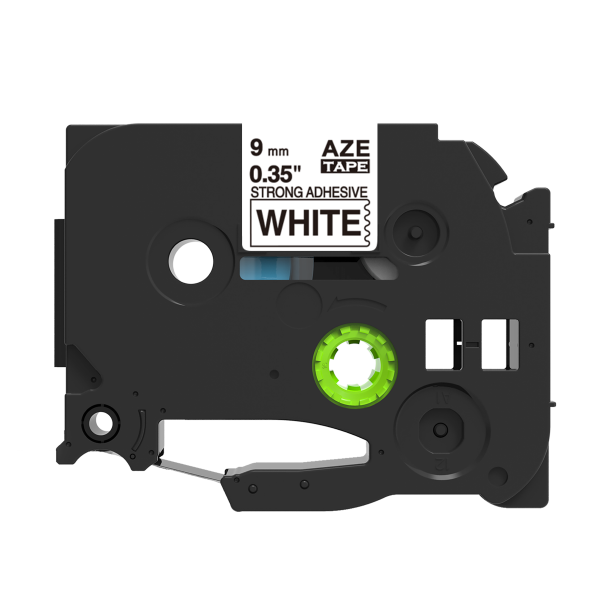 Alternatívna páska Brother TZ-S221/TZe-S221 9mm x 8m extra adhezívna čierna tlač/biela podklad