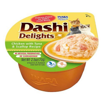 Dashi Delights vanička kura s tuniakom a hrebenatkou 70g