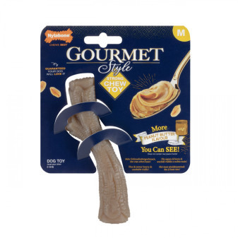 Nylabone hračka Gourmet klacek príchuť arašidové maslo M