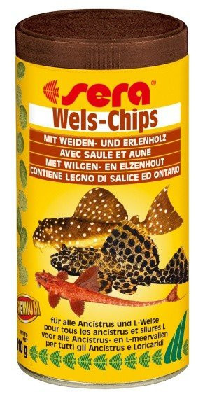 Sera špeciálne krmivo pre pancierovité sumčeky Wels-Chips 250ml Nature