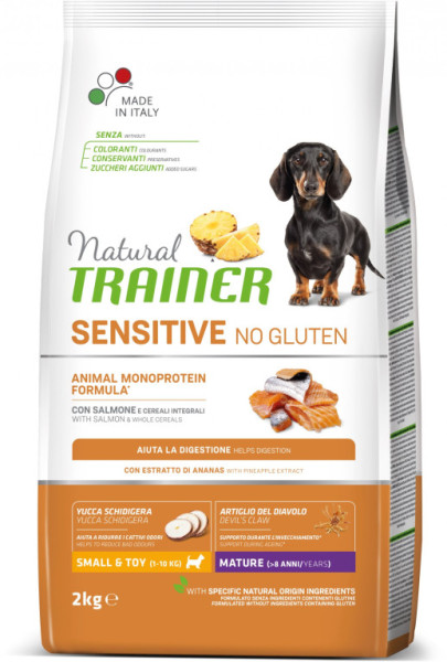 Trainer Natur Sensitive No glutén Maturity Mini losos 2kg