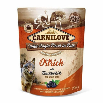 Kapsička Carnilove Dog Paté Ostrich with Blackberries 300g