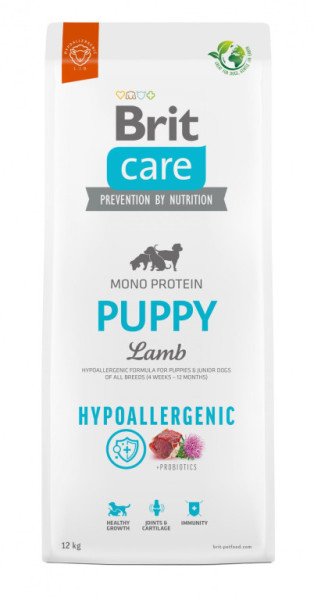 Brit Care Dog Hypoallergenic Puppy - lamb and rice, 12kg