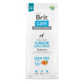 Brit Care Dog Grain-free Junior Large Breed - salmon and potato, 12kg