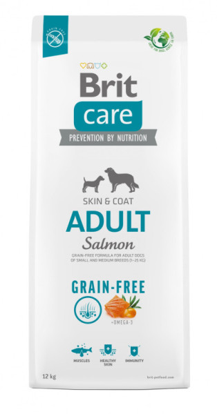 Brit Care Dog Grain-free Adult - salmon a potato, 12kg