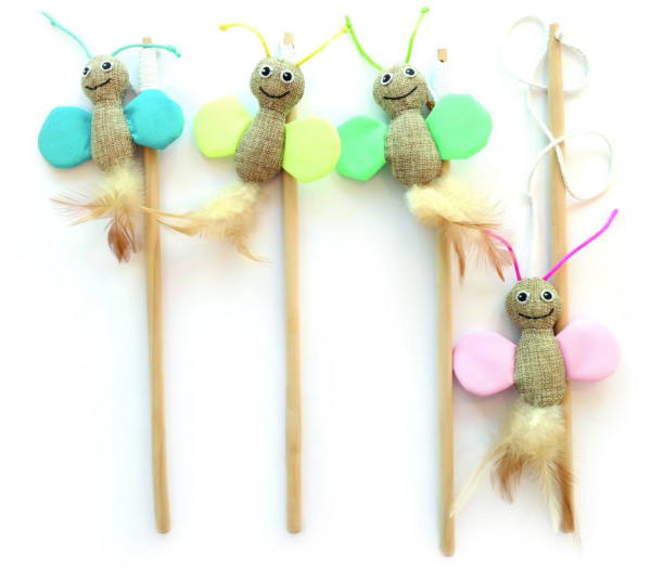 M-Pets Butterfly škádlítko (mix farieb)