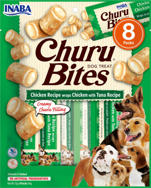 Churu dog Bites - kura, tuniak 96g