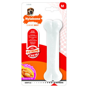 Nylabone hračka Extreme kosť príchuť kurča M