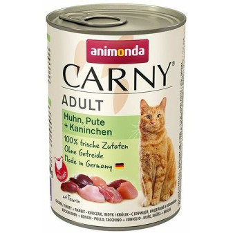 ANIMONDA konzerva CARNY Adult - kura, morka+králik 400g