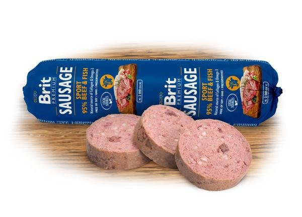 Brit Sausage Beef & Fish-Sport formula 800g