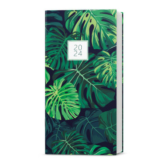 Mesačný diár - Halina - lamino - Monstera