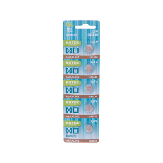 batérie alkalické, 5ks, 1,5V (LR54, LR1130)