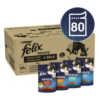 Kap.FELIX Multipack hovez/kurča/tonak/treska v kapuste 80x85g