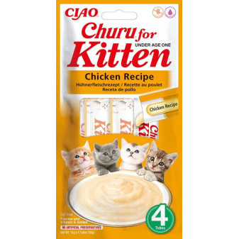 Churu Kitten mäsové pyré - kura 4x14g