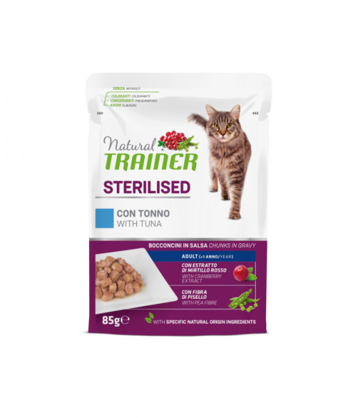 Vrecko Trainer Natural CAT SP. STER. tuniak 85g