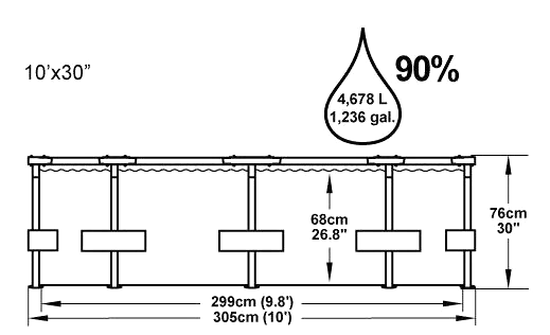 Bestway Steel Pro 3,05 x 0,76 m 56679 + Kartušová filtrácia