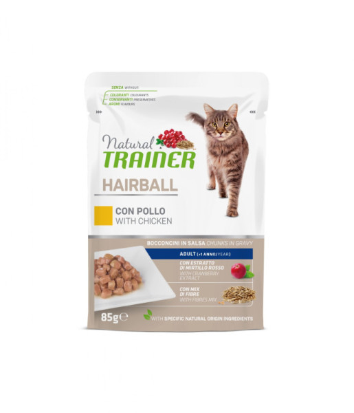 Vrecko Trainer Natural CAT SP. HAIRBALL kura 85g