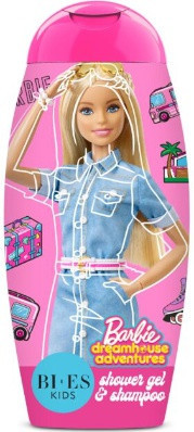 Bi-Es 2v1 pre deti šampón a sprchový gél Barbie Dreamhouse, 250ml