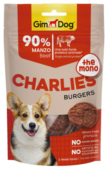 GIMDOG Charlies Burger hovädzie 70g
