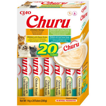 Churu cat mäsové pyré mix - kura 280g
