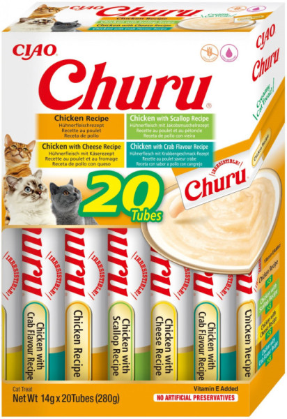 Churu cat mäsové pyré mix - kura 280g