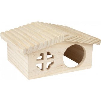 FLAMINGO domček HOUSE STALLY WOOD 19,5x17x9,5cm