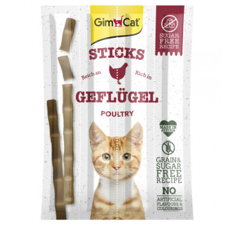 GIMCAT Sticks hydina+pečeň 4ks