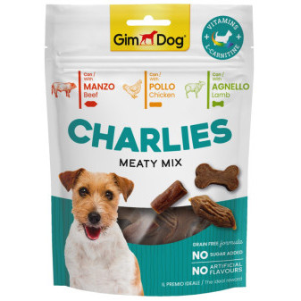 GIMDOG Charlies Meaty Mix hovädzie, kuracie, jahňacie 70g