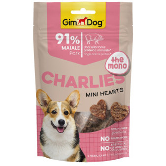 GIMDOG Charlies Mini Hearts bravčové 70g