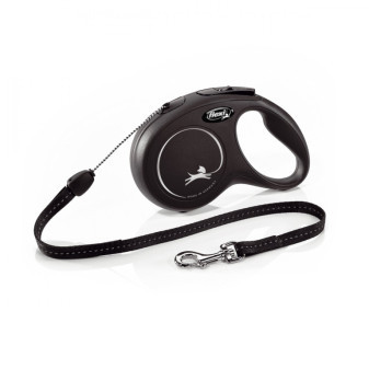 Flexi New Classic S snura 8m/12kg čierna