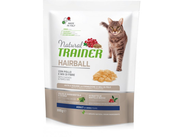 TRAINER Natural Cat HAIRBALL kuracie 300g