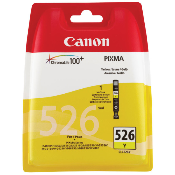 Canon CLI-526 Y originálny cartridge žltá
