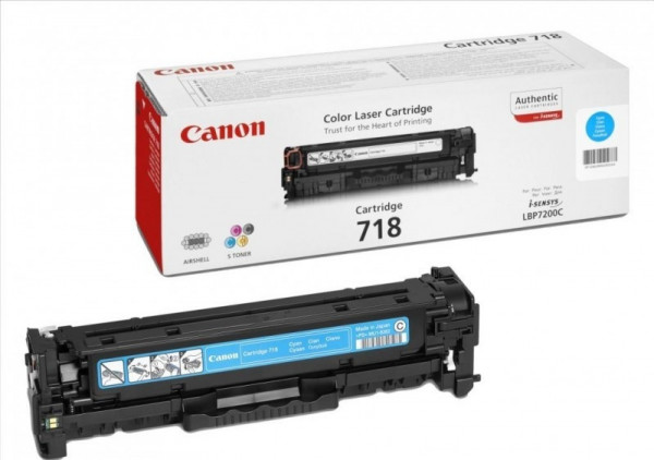 Canon CRG-718C originálny toner cyan pre LBP-7200Cdn,2 900str.