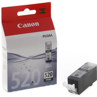 Canon originálny cartridge PGI-520BK, black, 19ml, pre IP3600/4600, MP550/620/630/980