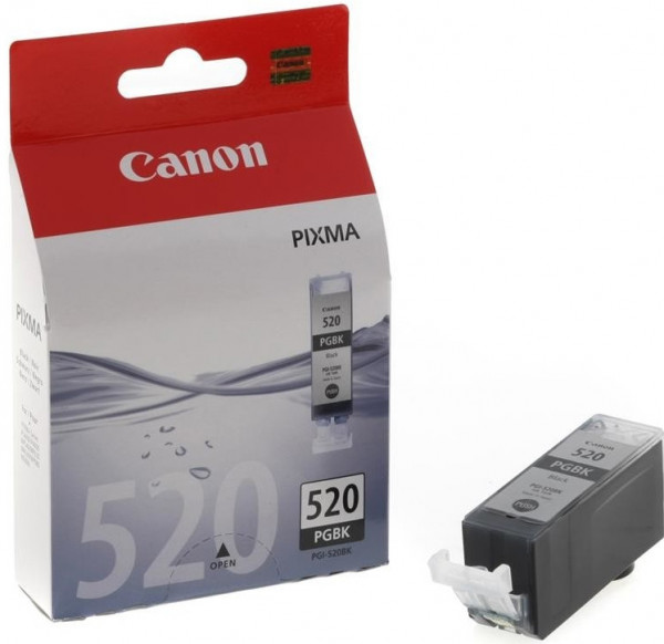 Canon originálny cartridge PGI-520BK, black, 19ml, pre IP3600/4600, MP550/620/630/980