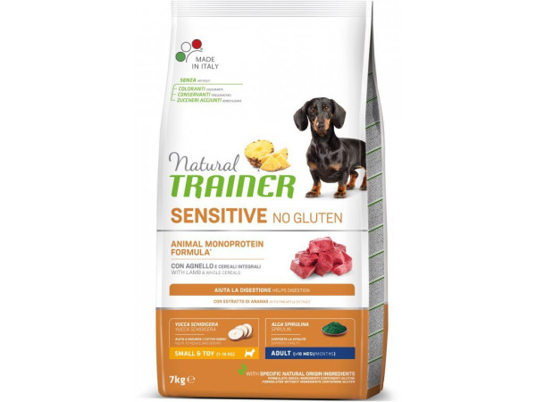 Trainer Sensitive No Gluten Adult Mini jahňa&ryža 7kg