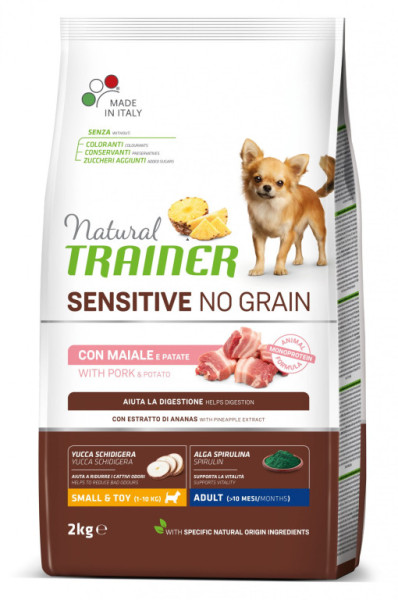 Trainer Natural Sensitive NO GRAIN MINI bravčové 2kg