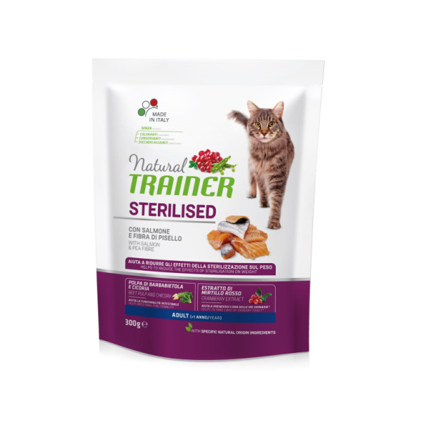 Trainer Natural Cat Sterilised losos 300g