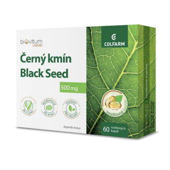 Colfarm Biovitum Liquid Čierna rasca Black seed, 60 cps.
