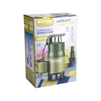 čerpadlo na znečistenú vodu, 400W, 7500l/h