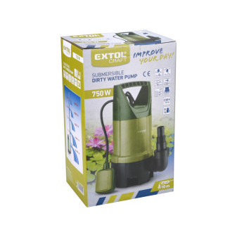 čerpadlo ponorné na znečistenú vodu, 750W, 13000l/h